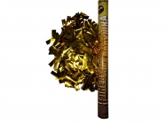 Пневмохлопушка 60 см Золотое конфетти из металлической фольги